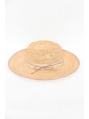 Asta Natural Wide Brim Raffia Fedora