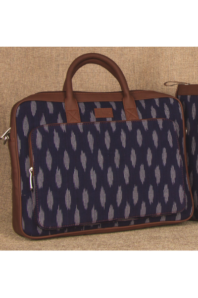 Ikat Jet Blue Laptop Bag