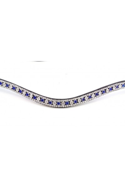 Blue and Silver Crystal Browband