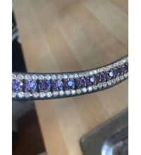 Purple and Silver Crystal Browband