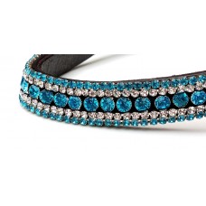 Turquoise Double Crystal Browband