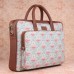 Karur Aquamarine Floral Motif Laptop Bag