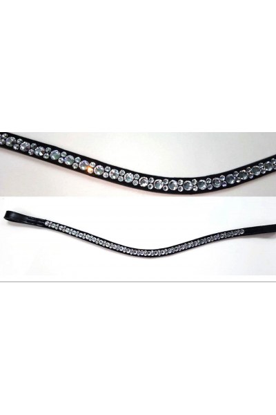 Silver Hot Fix Crystal Browband